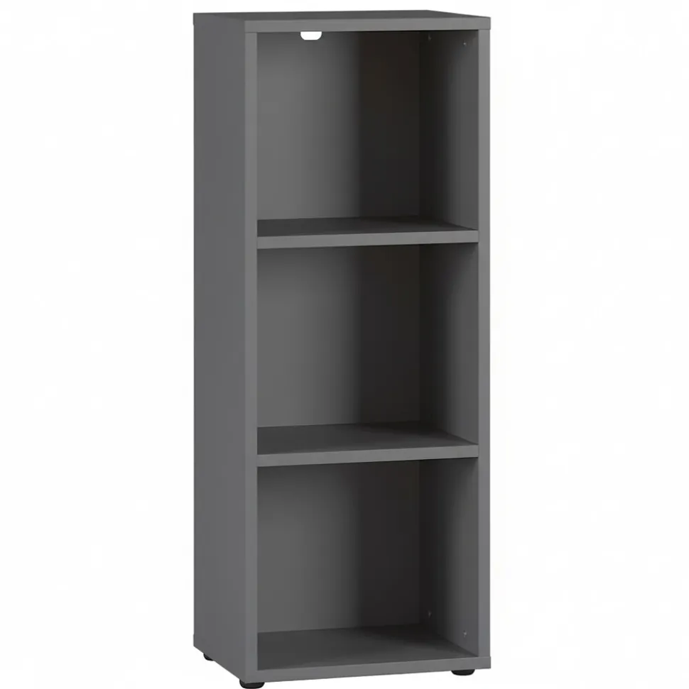 Aktenregal Universal FRANKFURT schmal 45x120x40 cm Graphit, 3 Ordnerhöhen