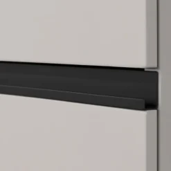 Aktenschrank STUTTGART, 197 cm hoch, 5 Ordnerhöhen, Soft-Close Greige