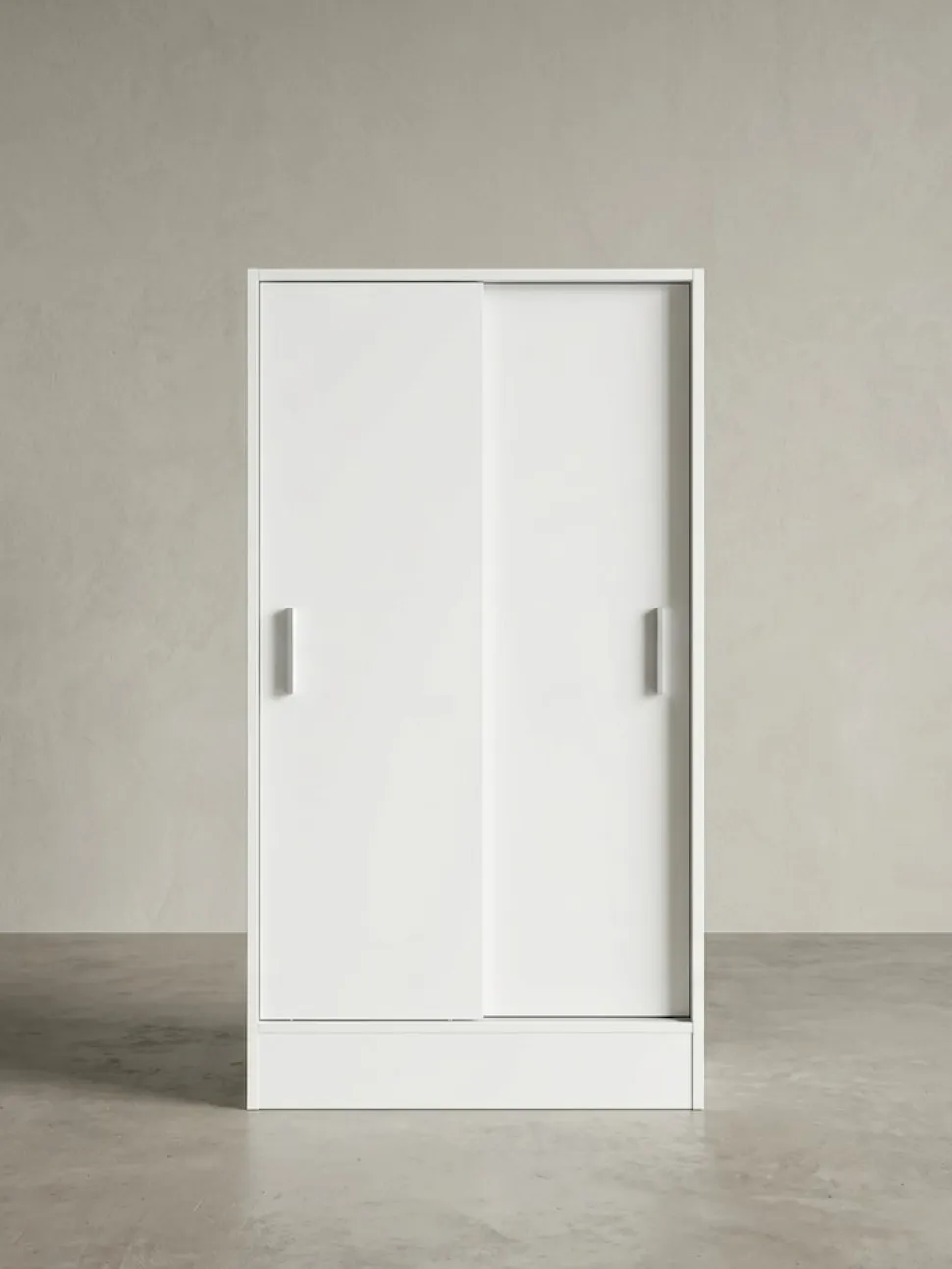 Aktenschrank – Weiß, 60x107,5x28,5 cm, Holz, schmal, Stauraum für Büro & Flur