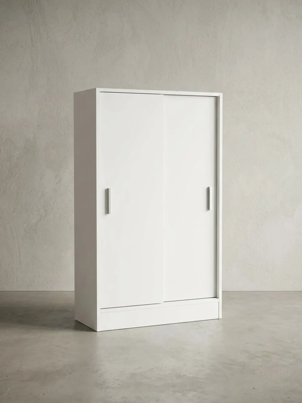 Aktenschrank – Weiß, 60x107,5x28,5 cm, Holz, schmal, Stauraum für Büro & Flur