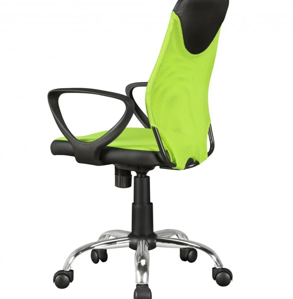 AMSTYLE Kinder-Drehstuhl KiKa Schwarz-Limette