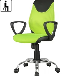 AMSTYLE Kinder-Drehstuhl KiKa Schwarz-Limette