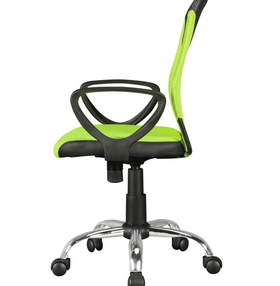 AMSTYLE Kinder-Drehstuhl KiKa Schwarz-Limette