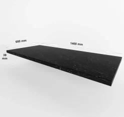 Arbeitsplatte 140 cm 38 mm Marmur ROMA matt Küche Siena, Monza, Arona
