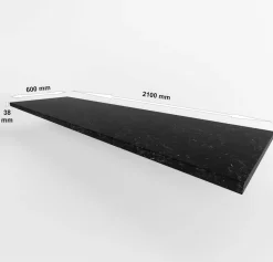 Arbeitsplatte 210 cm 38 mm Marmur ROMA matt Küche Siena, Monza, Arona