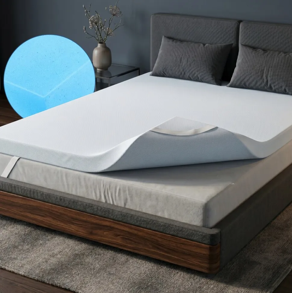 Arensberger Matratzen Topper LUXURY, 140x200cm, Gelschaum und Memory Gel Foam Matratzentopper, waschbarer Bezug, geeignet für Federkern & Matratzen, Matratzenauflage Höhe 10cm