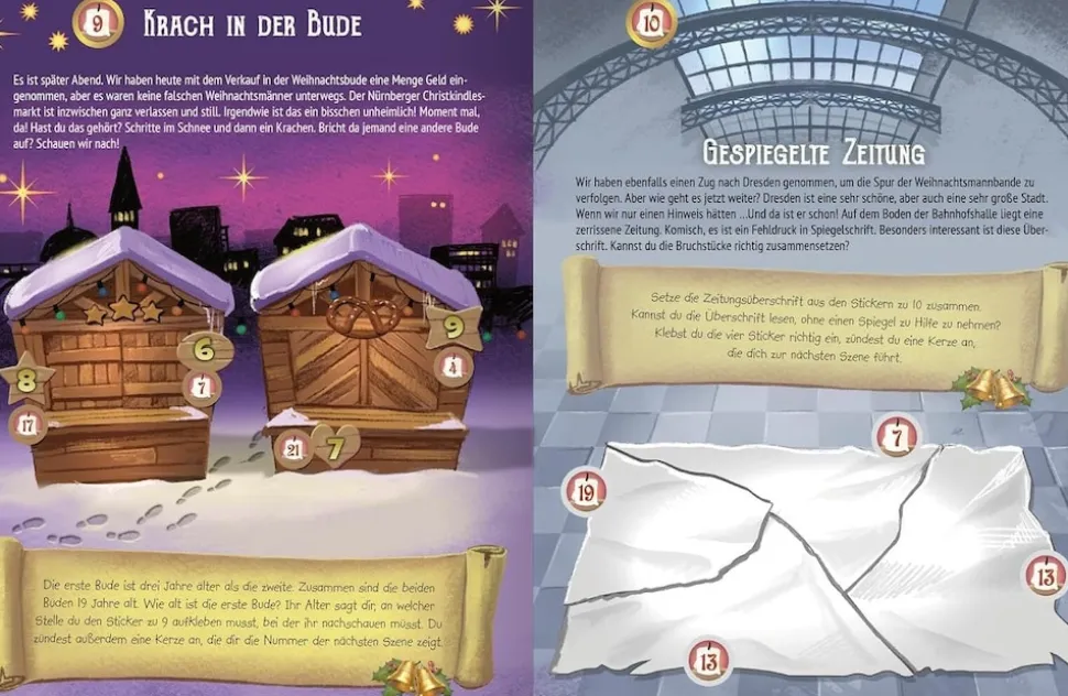 ars Edition Escape Stickerbuch Das Versteck in den Bergen Adventskalender
