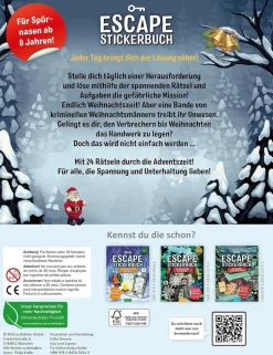 ars Edition Escape Stickerbuch Das Versteck in den Bergen Adventskalender