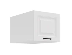 Aufsatzschrank Hochschrank 40 cm STILO Weiss Küchenzeile Küchenblock Küche