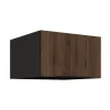 Aufsatzschrank Hochschrank 60 cm Küche MONZA Okapi Nußbaum Küchenzeile