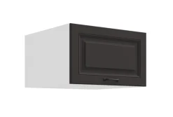 Aufsatzschrank Hochschrank 60 cm STILO Grau Küchenzeile Küchenblock Küche