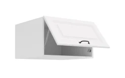 Aufsatzschrank Hochschrank 60 cm STILO Weiss Küchenzeile Küchenblock Küche
