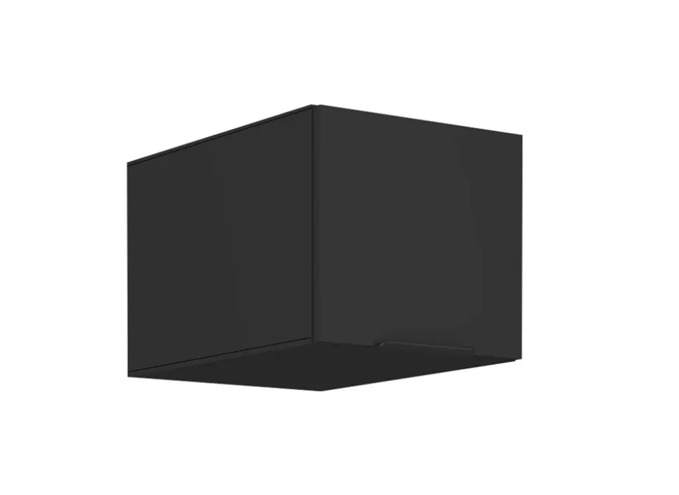 Aufsatzschrank Hochschrank 40 cm SIENA Schwarz Küchenzeile Küchenblock Küche