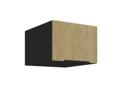 Aufsatzschrank Hochschrank 50 cm CREMONA Eiche Küchenzeile Küchenblock Küche