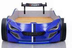Autobett Kinder 90x200 Jungen LED Leuchte Unterbodenbeleuchtung Sound Fernbedienung