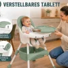 Baby Vivo Design 2in1 Kinderhochstuhl - Oscar in Grün