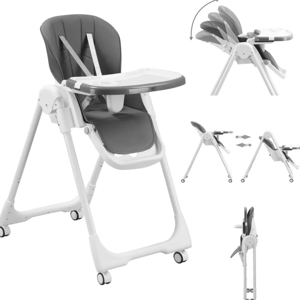 Baby Vivo Design Kinderhochstuhl aus Kunststoff - Tippy in Stardust