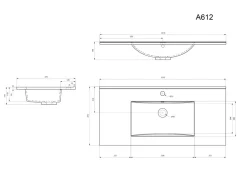 Badmöbel Limes & Waschtisch 100 cm 2 Greifraum SoftClose Auszüge Grafit