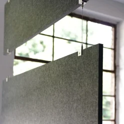 baffel multiple-Set - Deckenträger - 2-fach Farbe: lichtgrau, Größe: 100x50x2,5cm