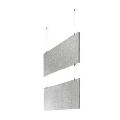 baffel multiple-Set - Deckenträger Odenwald - 3-fach Farbe: lichtgrau, Größe: 100x50x2,5cm