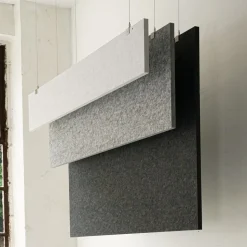 baffel-Set - Deckenträger Farbe: lichtgrau, Größe: 100x25x2,5cm
