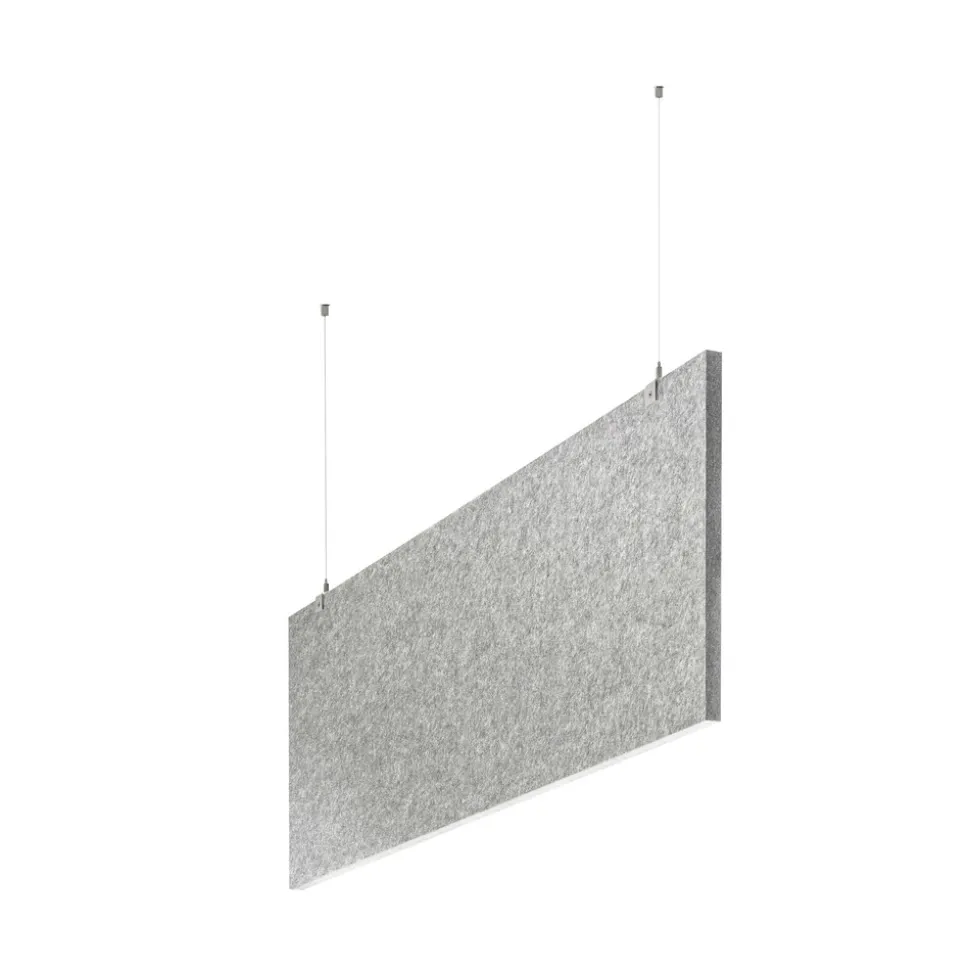 baffel-Set - Deckenträger Farbe: lichtgrau, Größe: 100x25x2,5cm