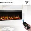 BALDERIA Elektrokamin Atalanta 72 - Einbaukamin mit Heizung 1500 W