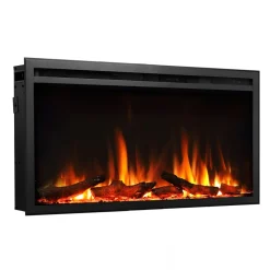 BALDERIA Elektrokamin Atalanta 33 - Einbaukamin mit Heizung 1500 W