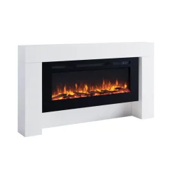BALDERIA Elektrokamin Zeus - Standkamin m it Heizung 2000 W, weiss