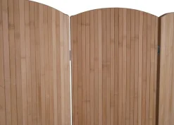 Bambus Paravent MCW-O30, Raumteiler Trennwand Sichtschutz, zusammenklappbar 5 Paneele 170x204cm