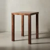 Bartisch – Massivholz, 80x80x110 cm, dunkelbraun, Landhaus-Stil