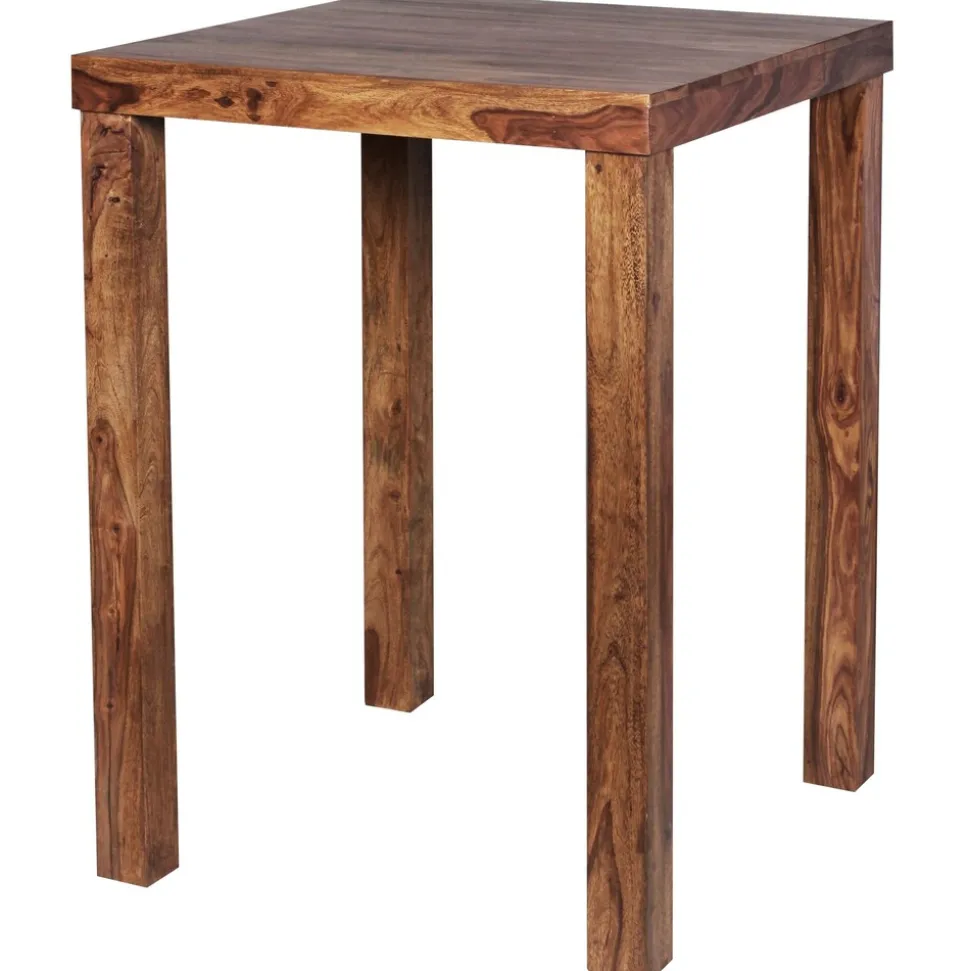 Bartisch – Massivholz, 80x80x110 cm, dunkelbraun, Landhaus-Stil