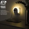 BEARWARE LED Nachtlicht, Warmweiß, Nachtlampe mit USB Ladefunktion, Helligkeits & Dämmerungssensor