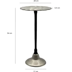 Beistelltisch Aluminium Anstelltisch Metall Wohnzimmertisch Dekotisch Couchtisch