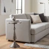 Beistelltisch Alu Silber 30cm Metall Couchtisch Wohnzimmertisch Dekotisch Tisch
