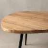 Beistelltisch Set – 2-teilig Akazie Massivholz Metallgestell
