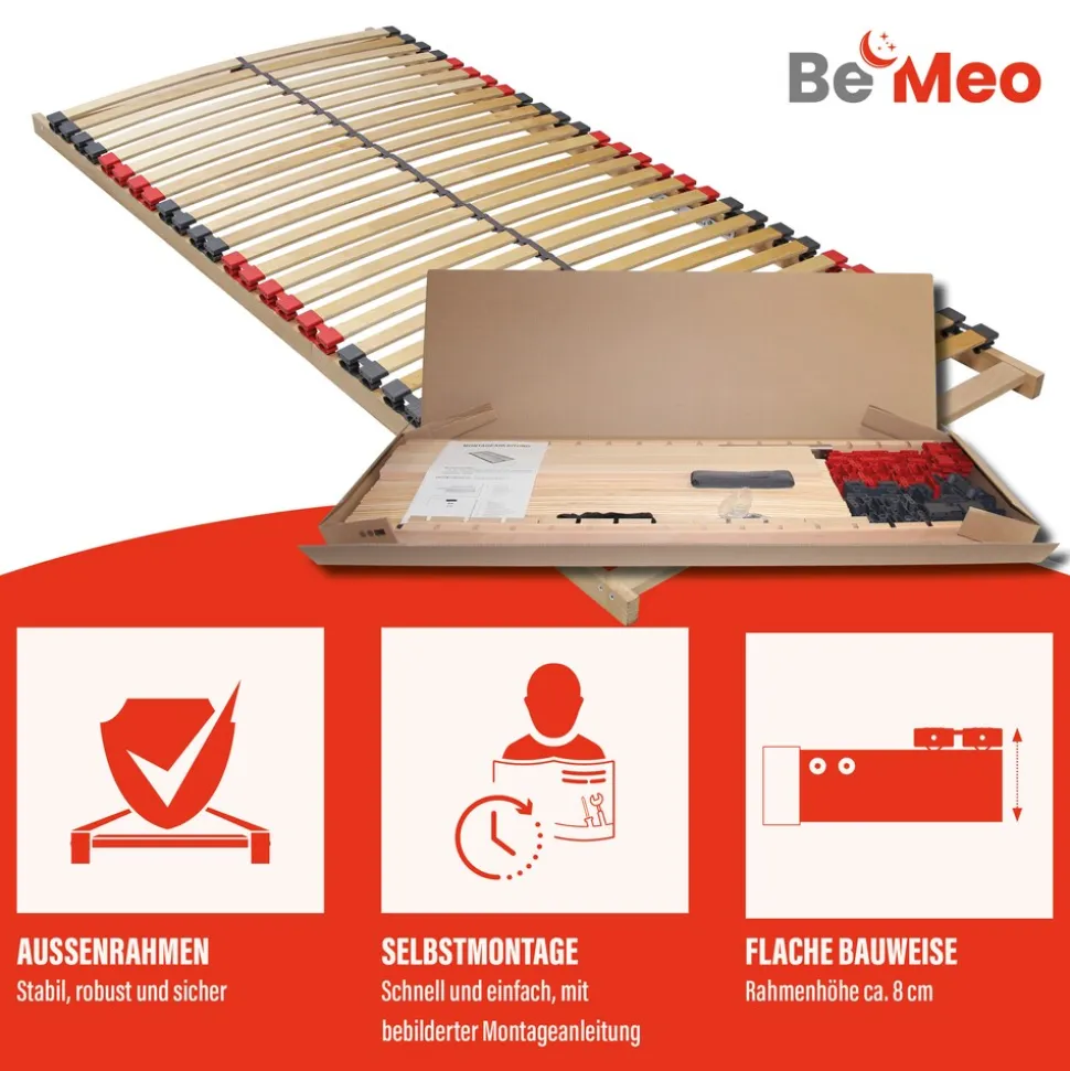 BeMeoBeMeo Lattenrost Basic90 x 200 cm