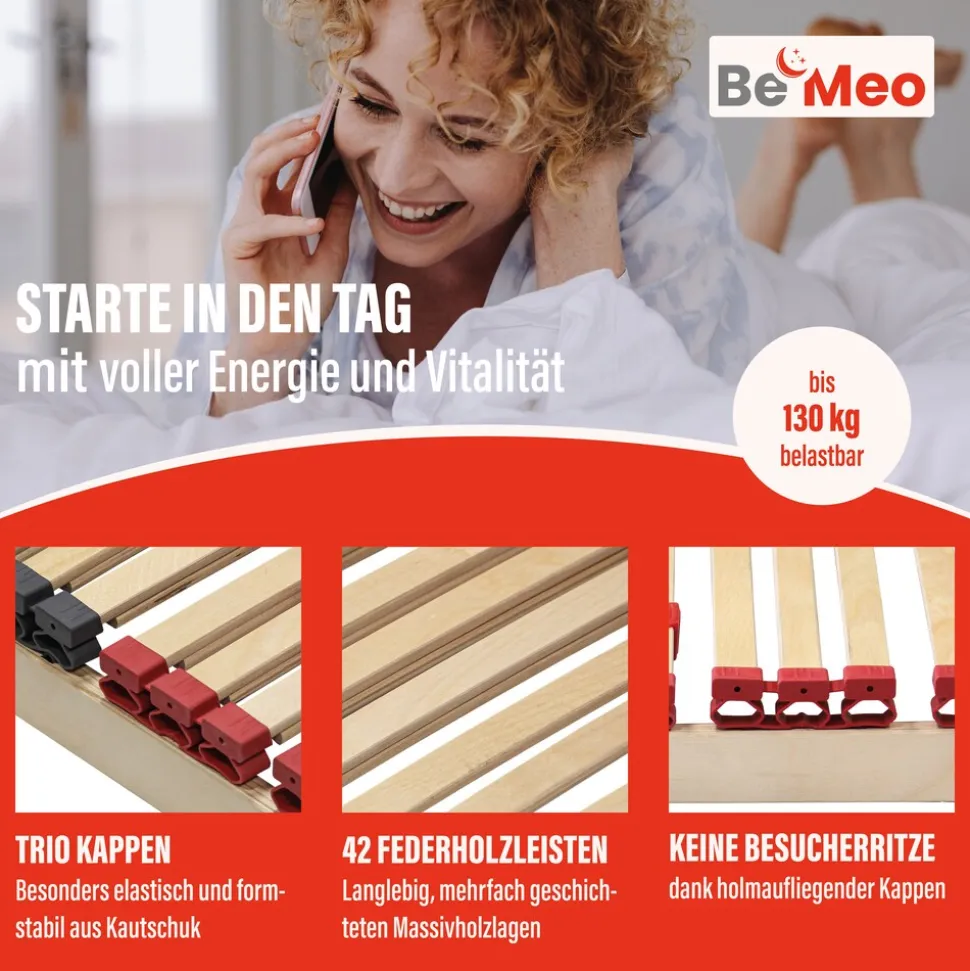 BeMeoBeMeo Lattenrost Komfort100 x 200 cm