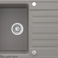Bergström Granit Spüle Küchenspüle Einbauspüle Spülbecken 765x460mm Beton