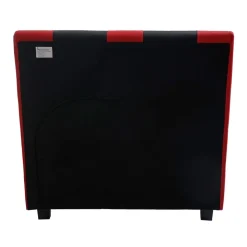 Bett MCW-E14, Auto Junge Kinderbett Jugendbett, Lattenrost Kunstleder Holz 190x100cm ~ schwarz-rot