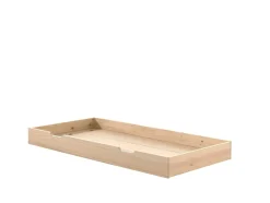 Bettschublade Fritz auf Rollen in Kiefer, versch. Ausführungen, Milky Pine lackiert