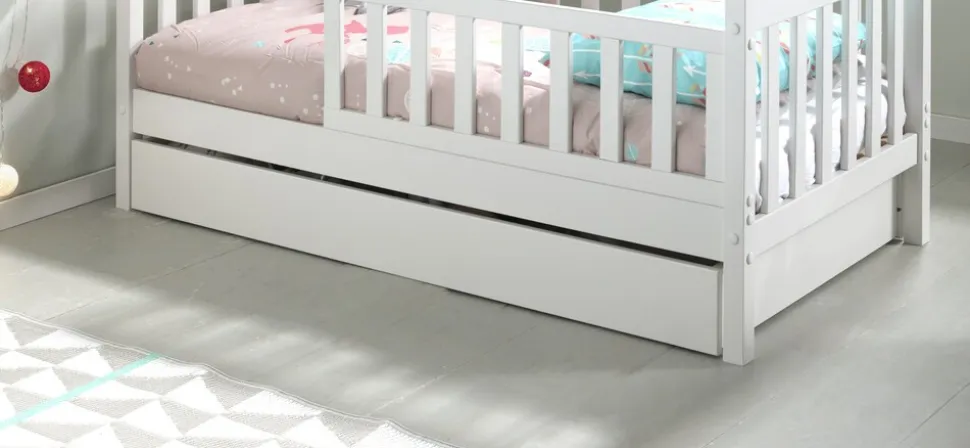 Bettschublade zum Juniorbett, Ausf. MDF weiß lackiert