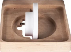 BOARTI Kinderregal Buchstabe E | hängend für Toniebox und Tonie Figuren | platzsparendes Regal | H. 47 x B. 32 x T. 19 | Wandregal Musikbox und Figuren Aufbewahrung Magneteinsätzen | Aufbewahrungsregal Holz