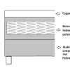Boxspringbett Boxbett Glenn 2 Tablet Hotelbett 140x200 Bett Topper Grau