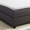 Boxspringbett Boxbett Glenn 2 Hotelbett 140x200 Bonellfederkern Bett Topper grau
