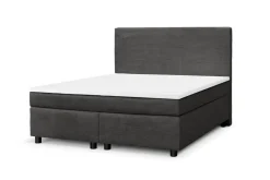 Boxspringbett Paxos Cordstoff Graphite 140x200 Hotelbett Bonellfederkern Bett