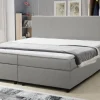 Boxspringbett 180x200 Hotelbett Bonellfederkern Bett mit Topper Paxos 4 hellgrau