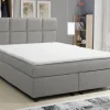 Boxspringbett 140x200 Hotelbett Bonellfederkern Bett Topper Paxos 1 Tablet hellgrau