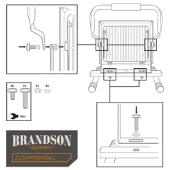 Brandson LED Baustrahler für Innen- und Außenbereich 30W / 2500 Lumen / IP65 (wasserfest)