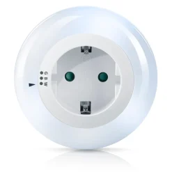 Brandson LED Nachtlicht mit Zwischenstecker & auswählbaren Farben Nachtlampe - Weiß/Grün/Blau